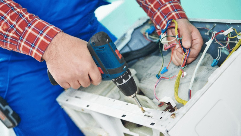 Şereflikoçhisar Bosch Bosch çamaşır makinesi kart tamiri – Su almama arızası orijinal parça ile giderildi. - Teknik servis örneği